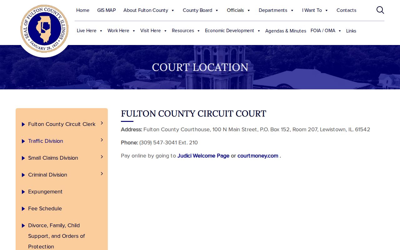 Fulton County criminal court case search access page